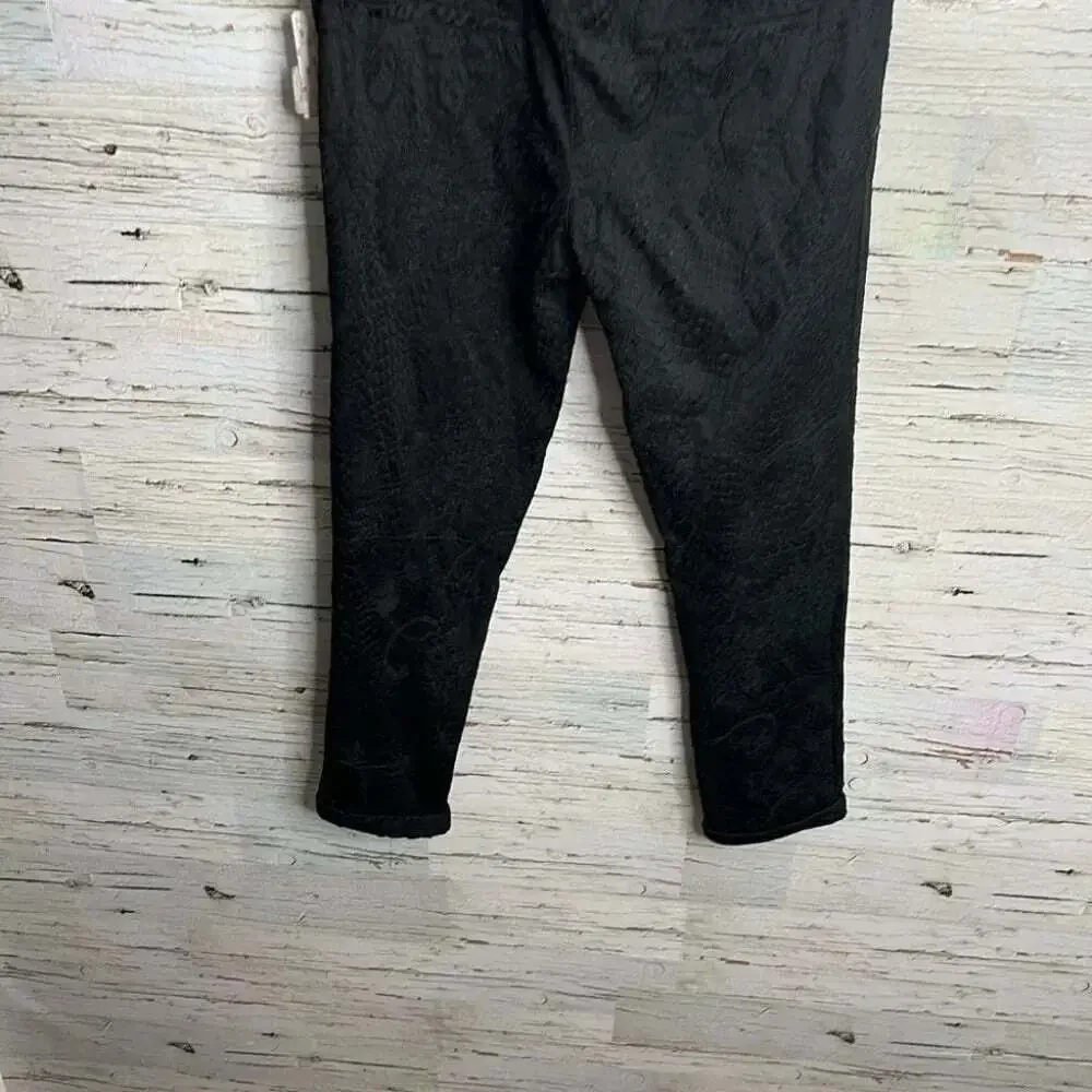 Free people floral black  pants trousers size 4 NWT